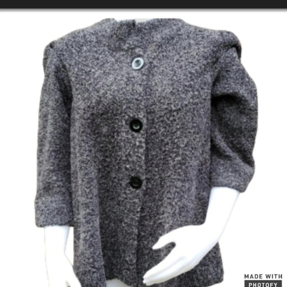 Susan Bristol plus size textured‎ cardigan 1X - Picture 1 of 9